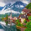 Hallstatt Village In Austria paint by numbers