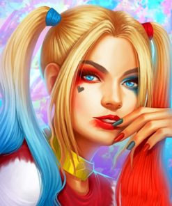 Harley Quinn paint by numbers