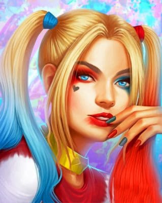 Harley Quinn paint by numbers