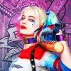 Harley Quinn painting by numbers