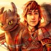 Hiccup And Toothless painting by numbers