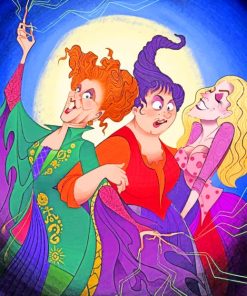 Hocus Pocus Cartoon paint by numbers