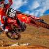 Honda's Red Motorcross paint by numbers