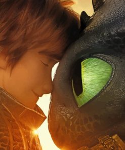 Hiccup And His Dragon paint by numbers