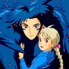 Howls Moving Castle Anime paint by numbers