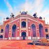 Humayuns Tomb Delhi India paint by numbers