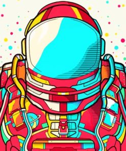 Illustration Astronaut paint by numbers