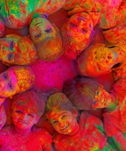 Indian Holi Festival painting by numbers