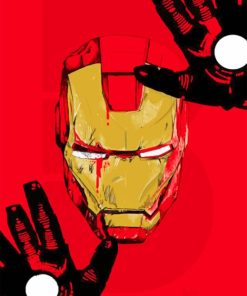 Iron Man painting by numbers