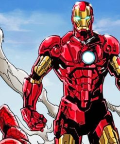 Iron Man Marvel's Super Hero paint by numbers