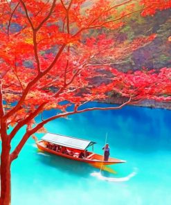 Japan Lake painting by numbers