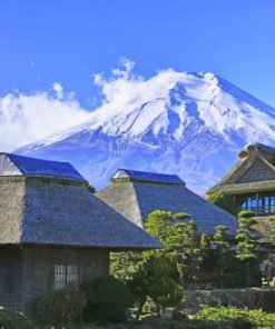 Japanese Bungalows paint by numbers