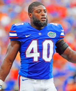 Jarrad Davis Florida paint by numbers