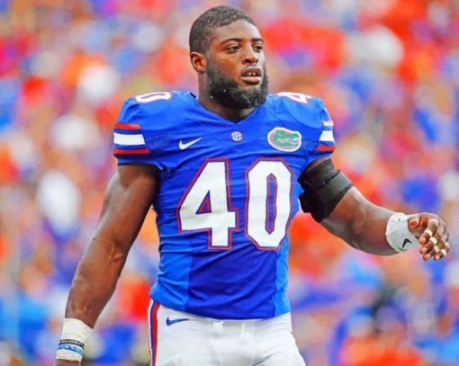 Jarrad Davis Florida paint by numbers