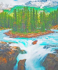 Jasper National Park Of Canada paint by numbers