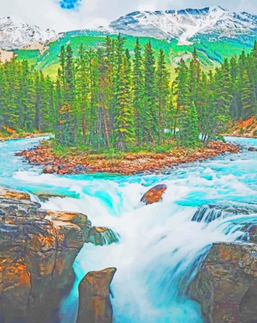 Jasper National Park Of Canada paint by numbers