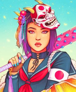 Jen Bartel Sukeban painting by numbers