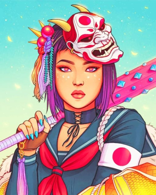 Jen Bartel Sukeban painting by numbers