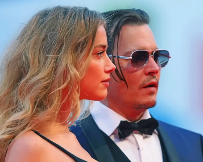 Johnny Depp With His Partner paint by numbers