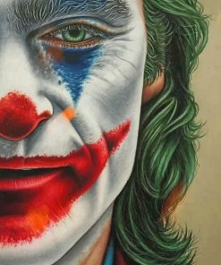 Colored Pencils drawing Of The Joker painting by numbers