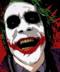 Joker Laughing paint by numbers