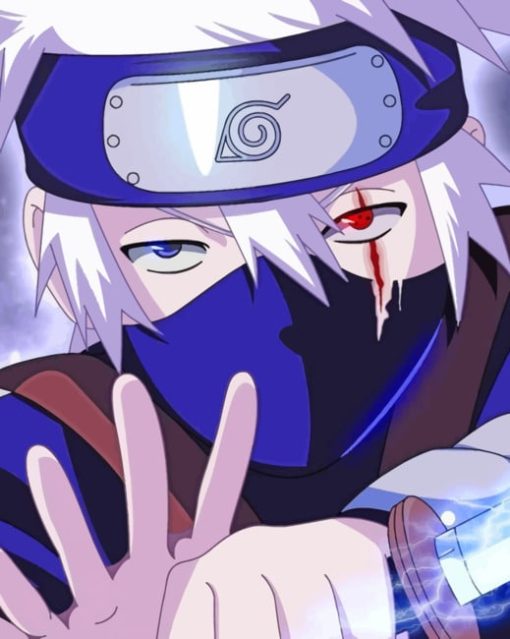 Kakashi Hatake Injured paint by numbers