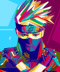 Kakashi Hatake Pop Art paint by numbers