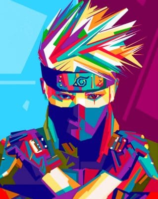 Kakashi Hatake Pop Art paint by numbers