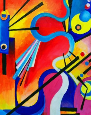 Kandinsky Freudian Slip painting by numbers