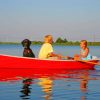 Kids Riding A Skiff painting by numbers