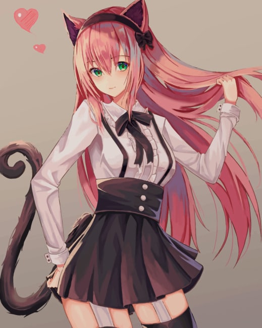 Kinako Neko Anime painting by numbers