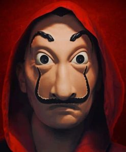 La Casa DE Papel Mask painting by numbers