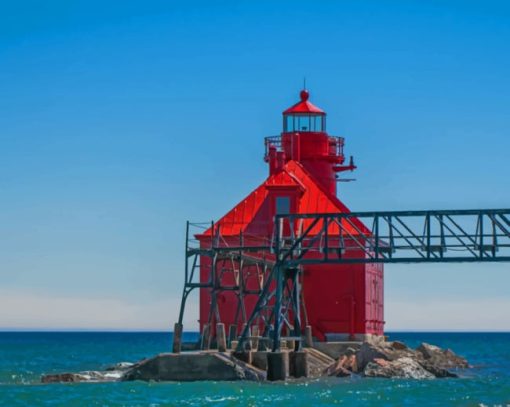 The Sturgeon Bay Ship Canal painting by numbers