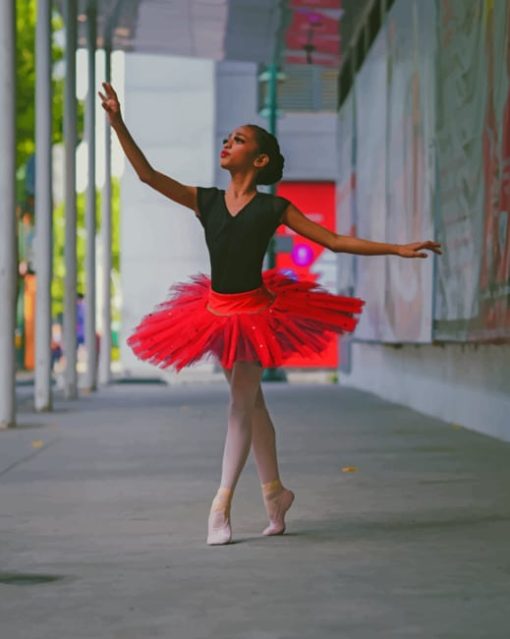 Little Girl Dancing Ballet painting by numbers