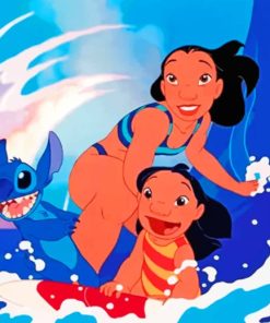 Lilo Stitch painting by numbers