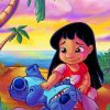 Lilo And Stitch painting by numbers