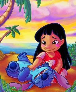 Lilo And Stitch painting by numbers