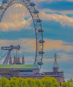 London Eye And Big Ben painting by numbers