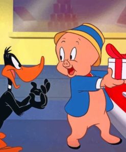 Daffy Duck And Porky Pig paint by numbers