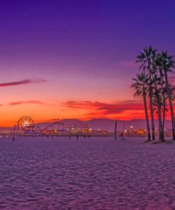 Los Angeles Beach paint by numbers