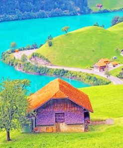 Lucerne Switzerland Nature paint by numbers