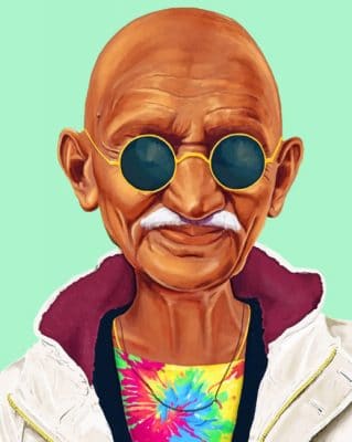 Mahatma Gandhi paint by numbers