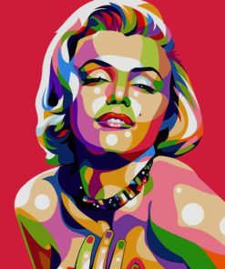 Marilyn Monroe Digital Art painting by numbers