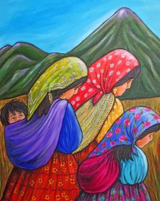 Mexican Acrylic Painting paintings by numbers