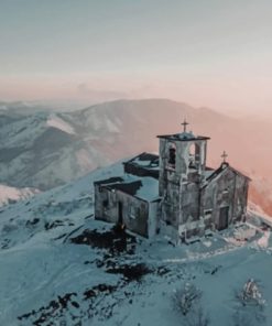 Italian Church Monte Tobbio paint by numbers