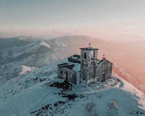 Italian Church Monte Tobbio paint by numbers