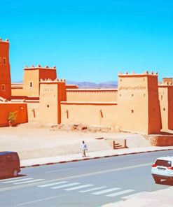 Old Moroccan Architecture paint by numbers