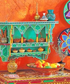 Moroccan designs paint by numbers