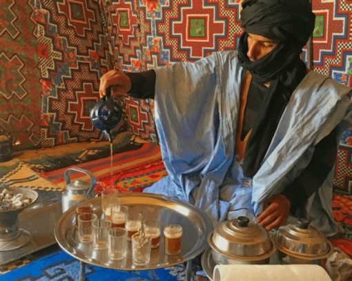 Moroccan Tea Culture painting by numbers