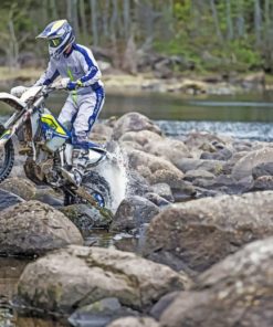 Motorcross In The River paint by numbers